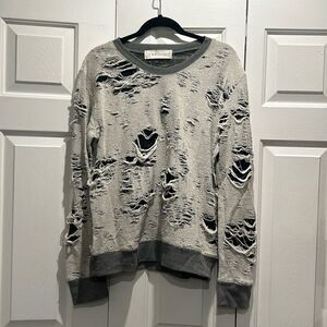 IRO Jeans Gray Sweatshirt, Size Large